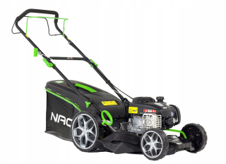 Benzínová kosačka na trávu s košom NAC, objem 125 cm³. košík 60 l, šírka rezu 46 cm